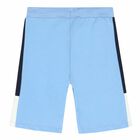 Boys Blue Logo Shorts, 3, hi-res
