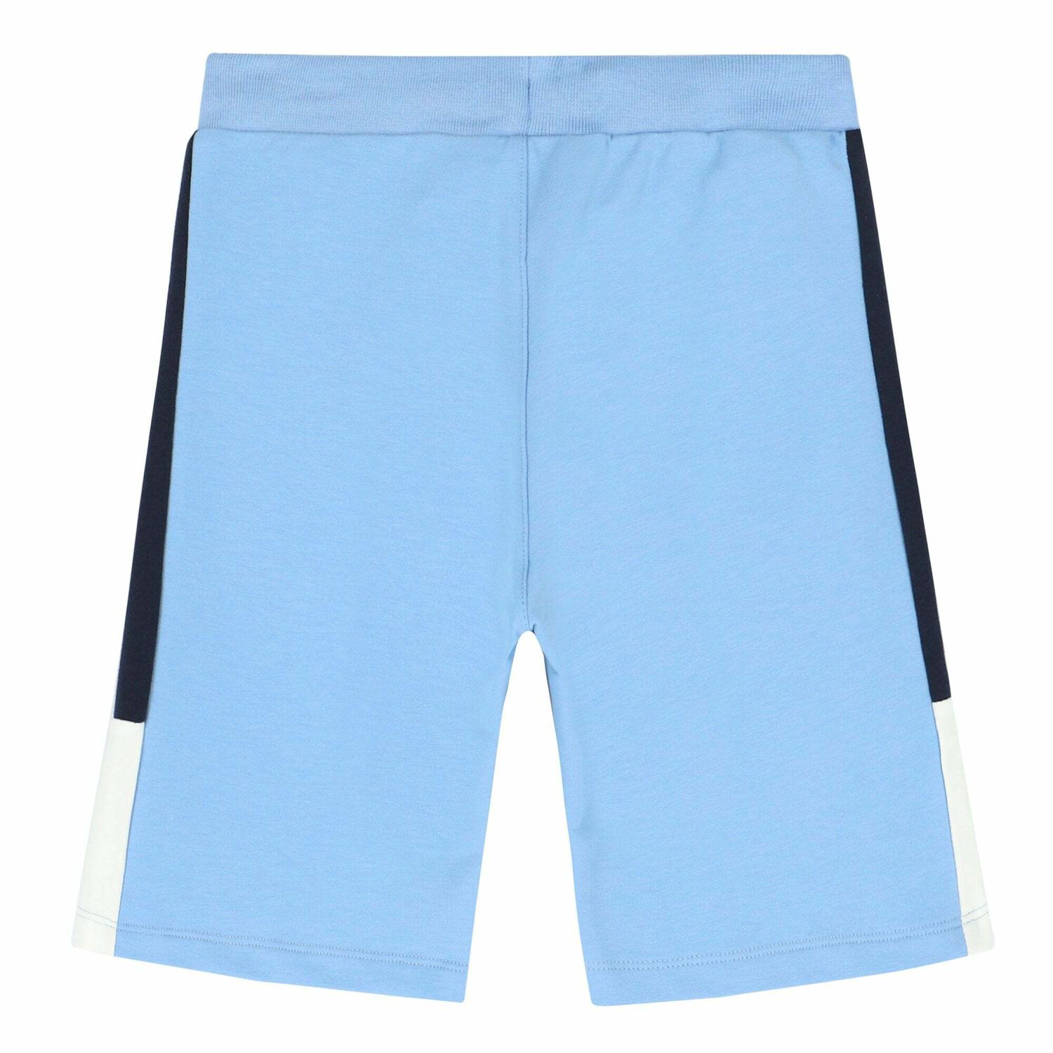 Boys Blue Logo Shorts, 3, hi-res