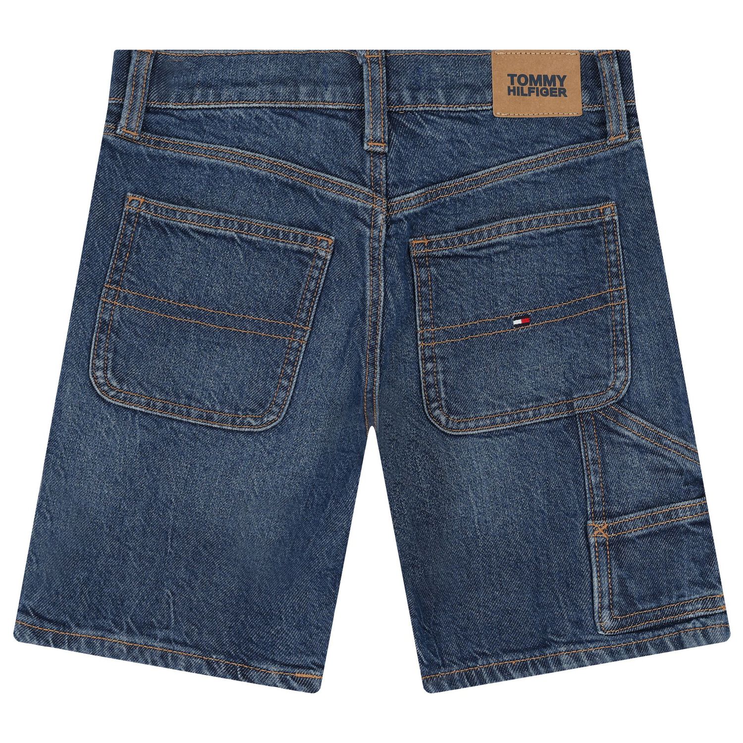 Boys Blue Logo Denim Shorts, 1, hi-res image number null