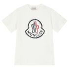Boys Ivory Logo T-Shirt, 3, hi-res