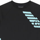 Boys Black Logo T-Shirt, 1, hi-res
