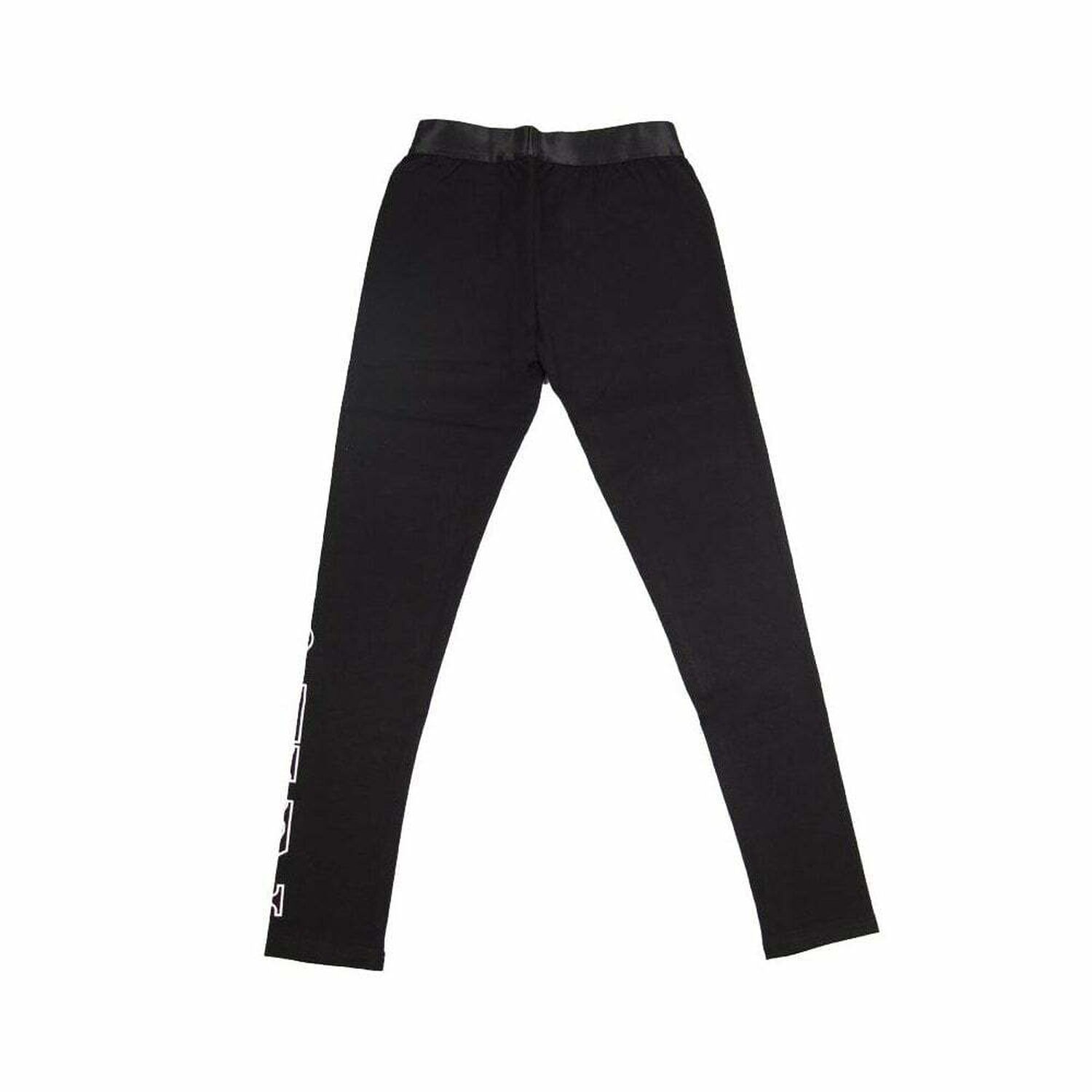 Girls Black Logo Leggings, 1, hi-res image number null