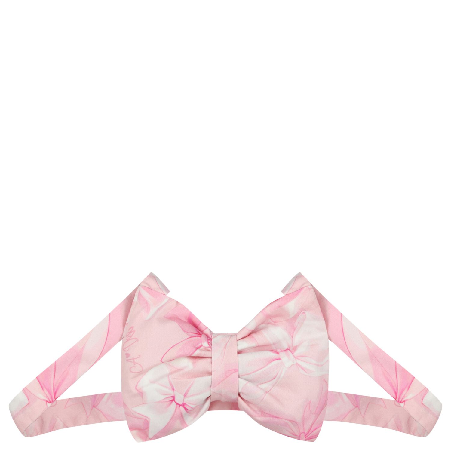 Girls Pink Bow Handbag, 1, hi-res