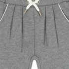 Younger Girls Grey Logo Joggers, 1, hi-res