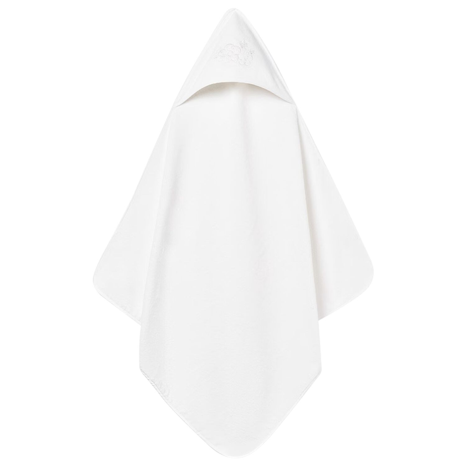 Baby Girls White Hooded Towel, 3, hi-res image number null