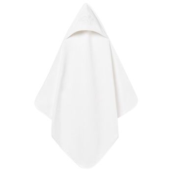 Baby Girls White Hooded Towel