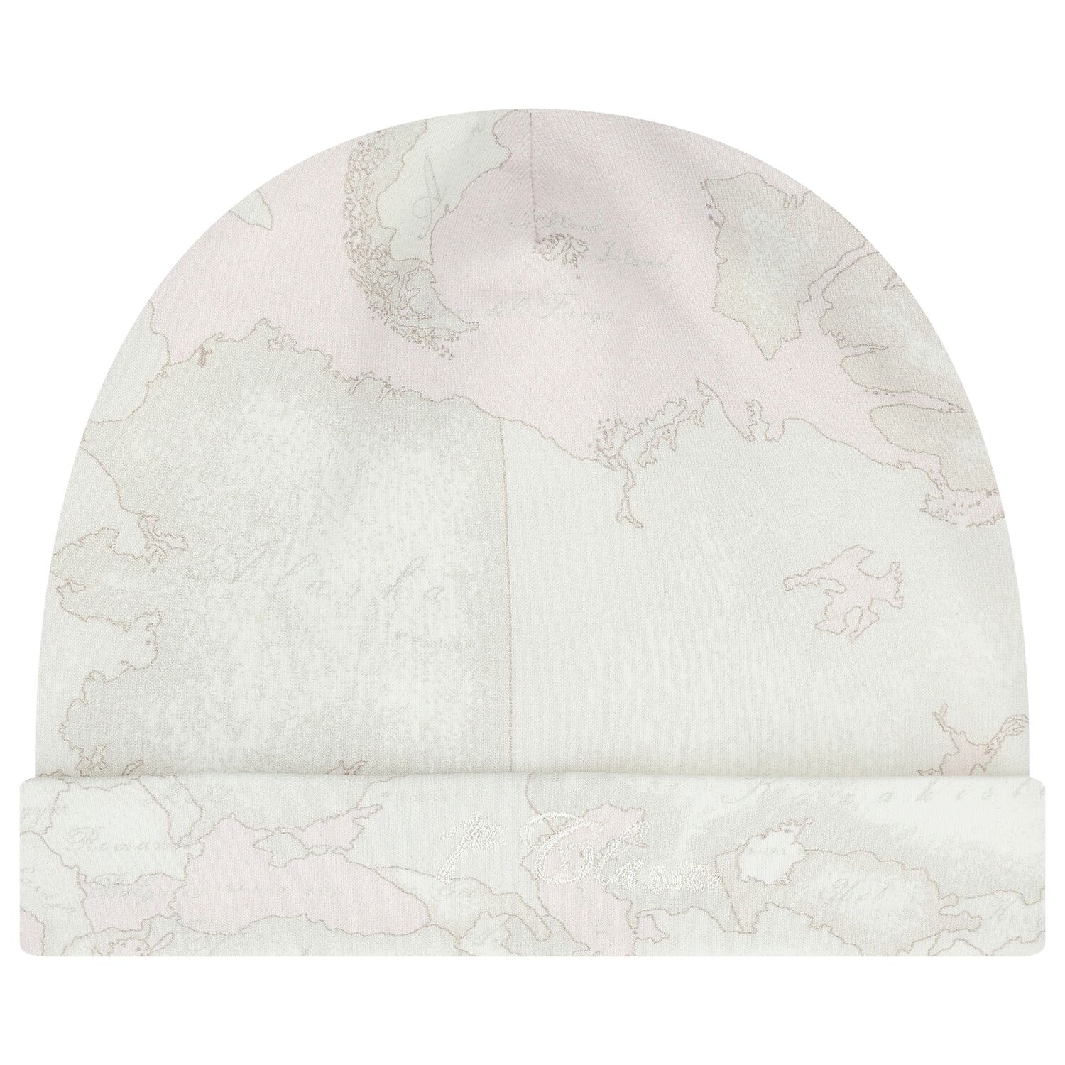 Baby Girls Pink Geo Map Hat, 1, hi-res