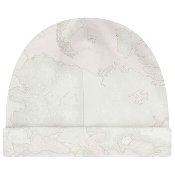 Baby Girls Pink Geo Map Hat