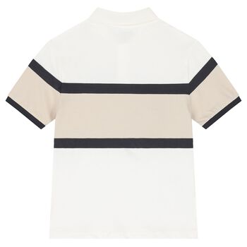 Boys Navy Blue Cotton Polo Shirt