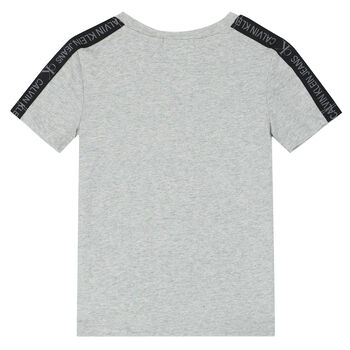 Boys Grey Logo T-Shirt