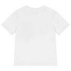 Boys White Logo T-Shirt, 1, hi-res