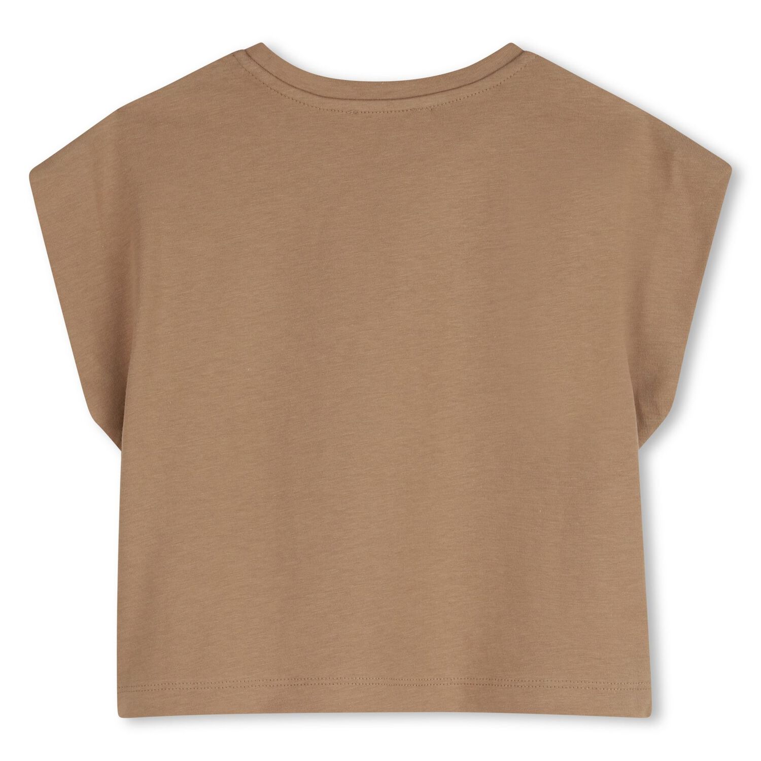 Girls Brown Logo T-Shirt, 2, hi-res
