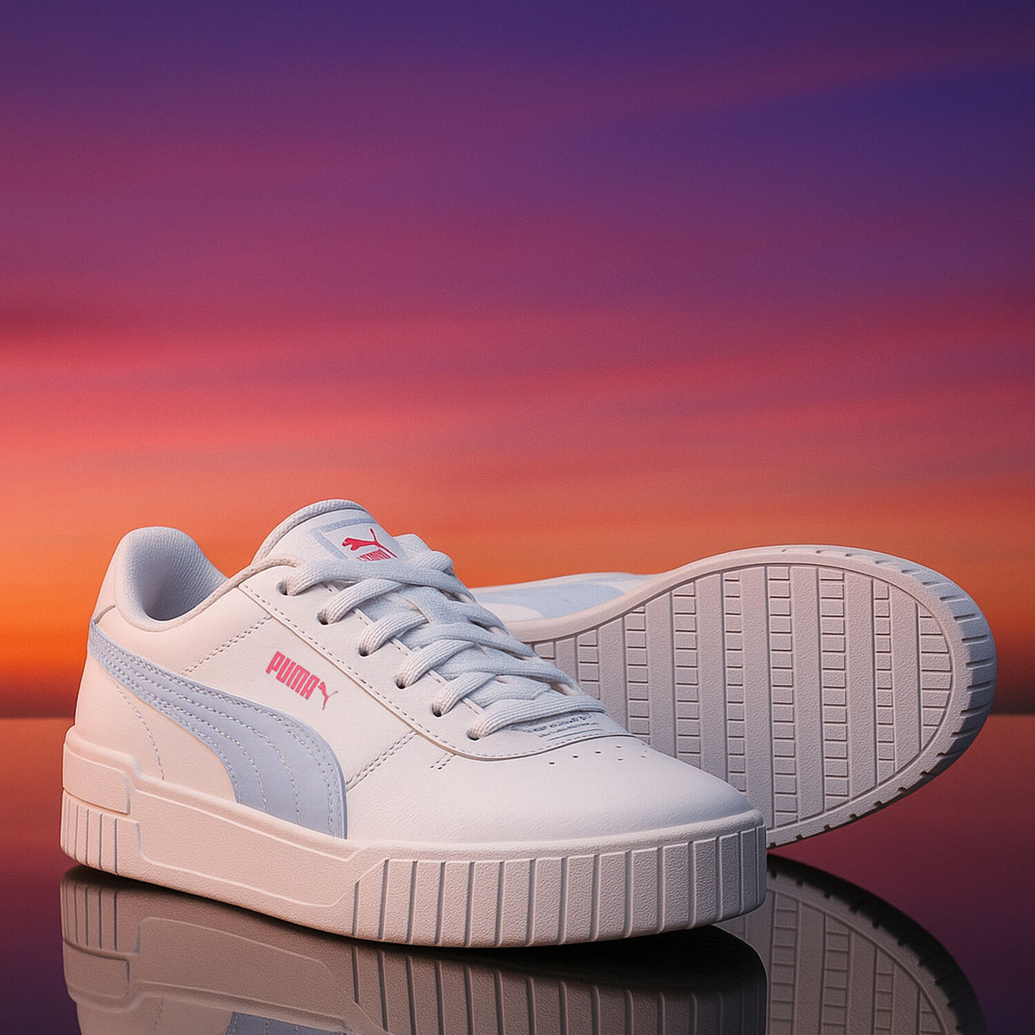 Girls White Carina 2.0 Deep Dive PS Trainers, 1, hi-res
