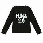 Girls Black Printed Leggings Set, 1, hi-res