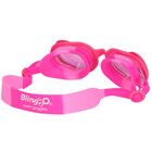 Girls Pink Heart Swimming Goggles, 1, hi-res