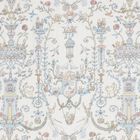 Baby Boys White & Blue Toile de Jouy Carré Swaddle & Bib Gift Set, 1, hi-res