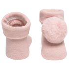 Baby Girls Pink Headband & Booties Gift Set, 2, hi-res