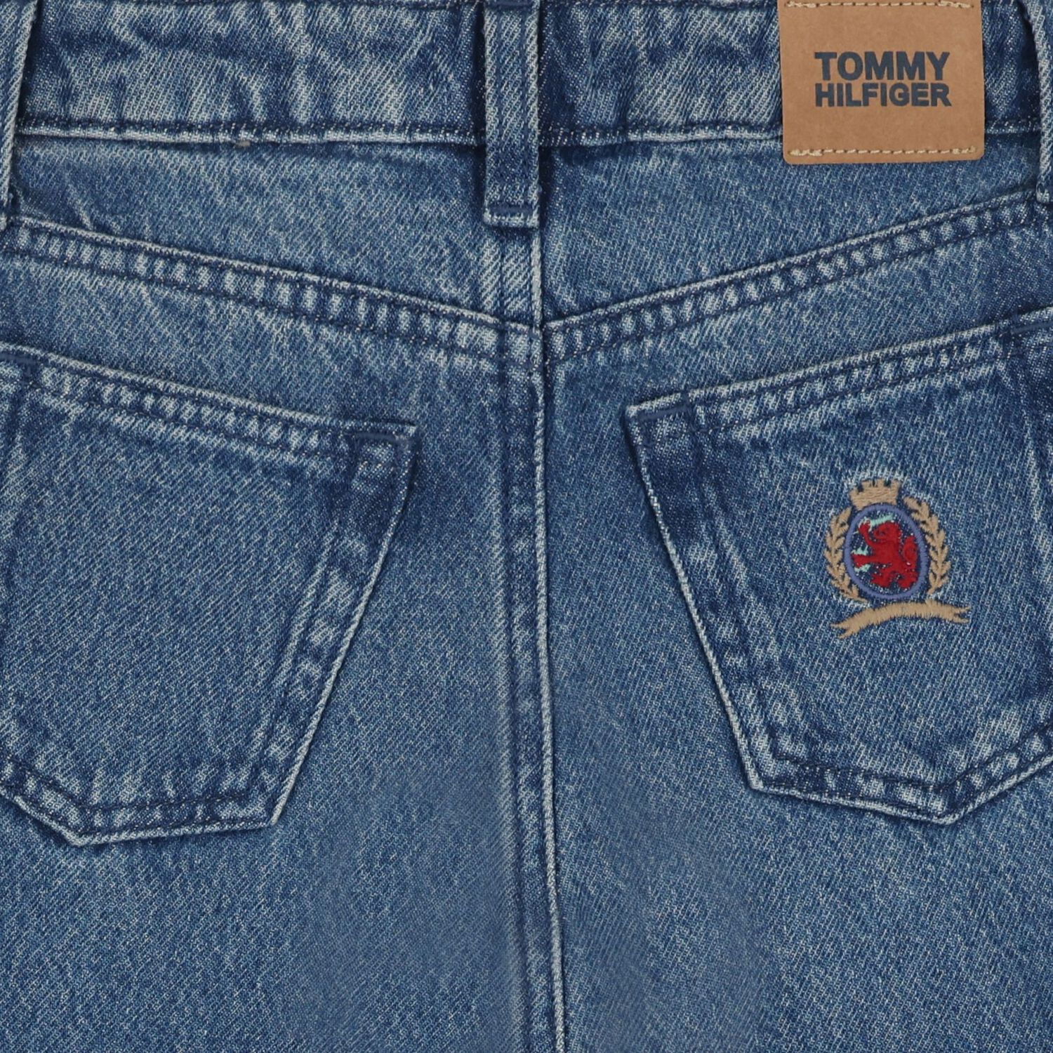 Girls Blue Denim Jeans, 1, hi-res