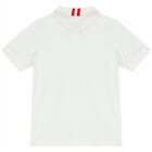 Boys White Logo Polo Shirt, 2, hi-res