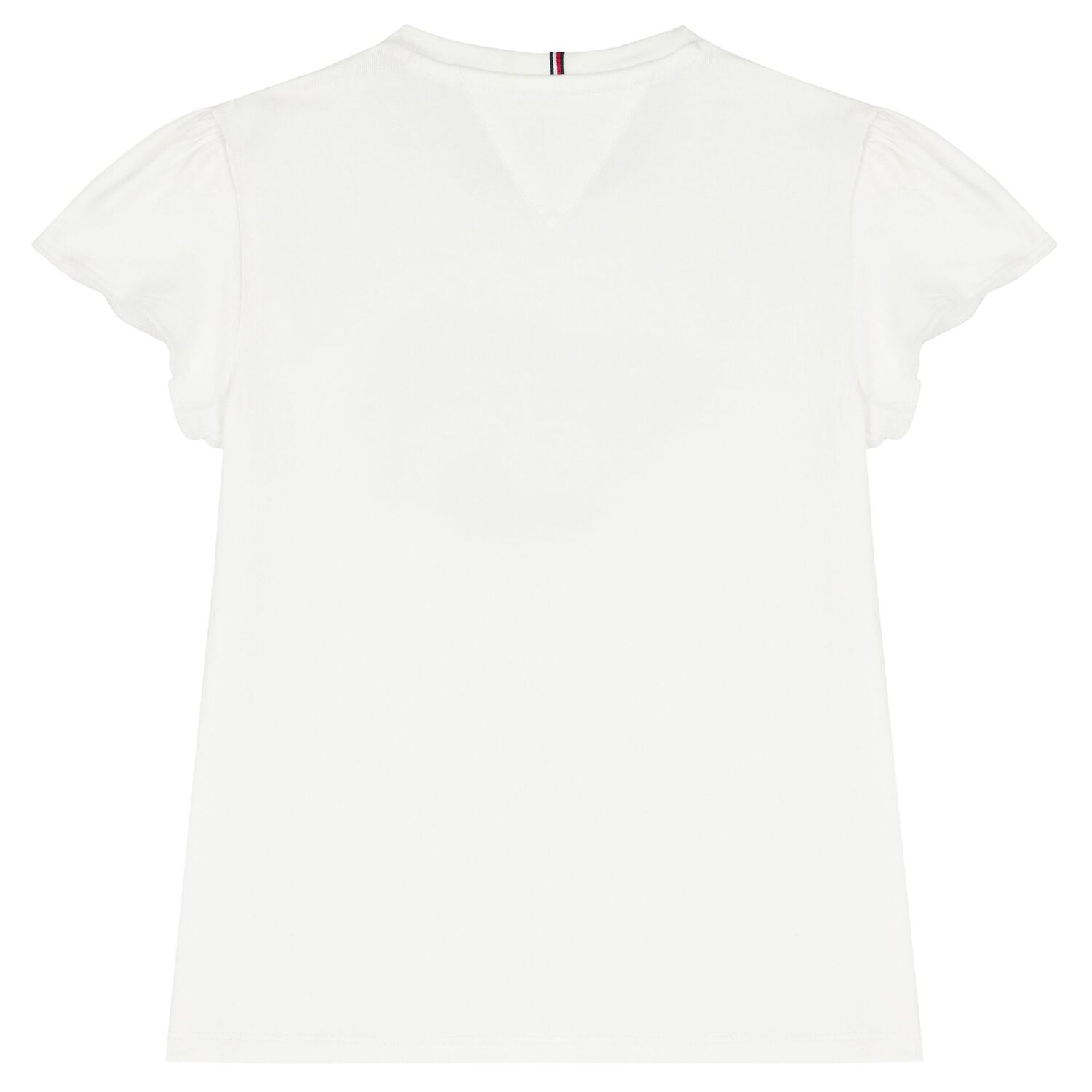Girls White Logo T-Shirt, 1, hi-res