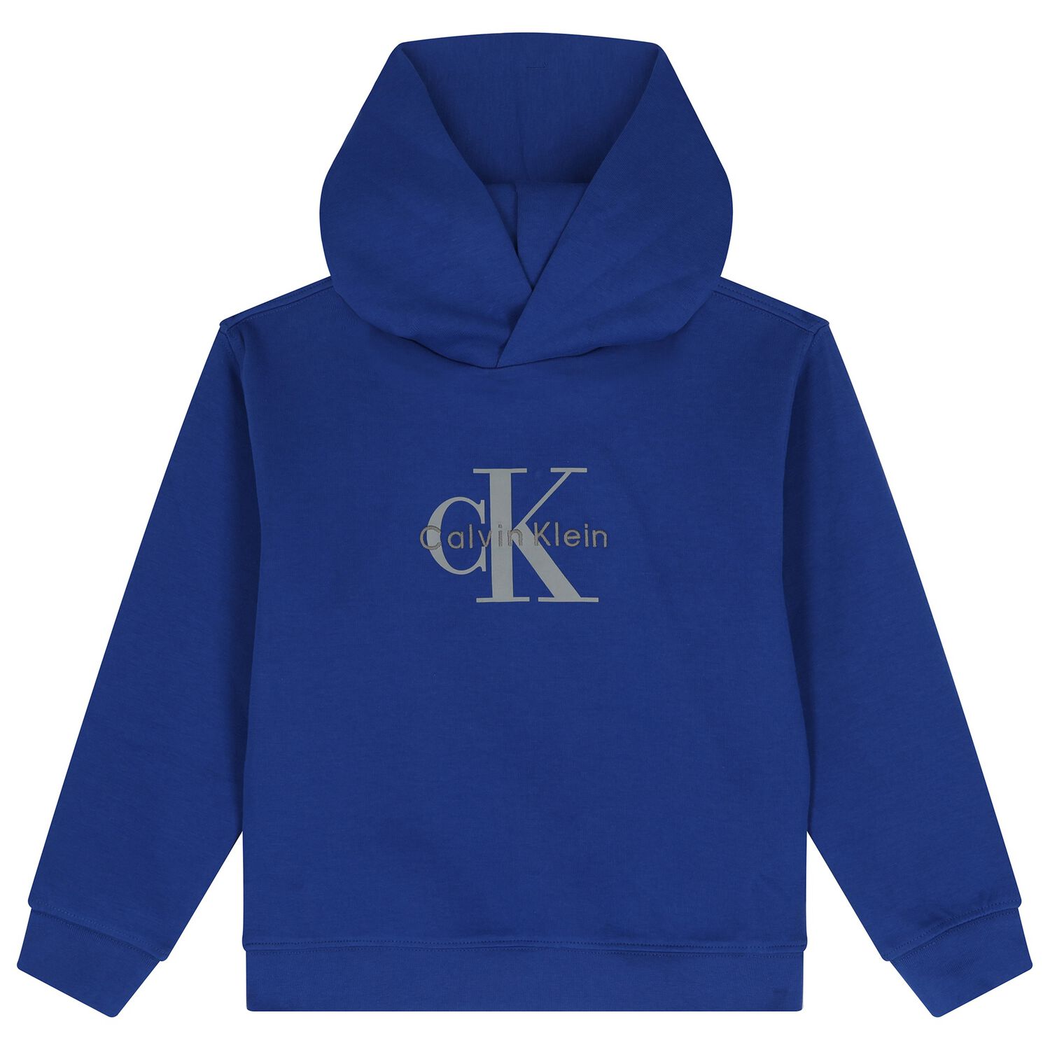 Boys Blue Logo Hooded Top, 1, hi-res