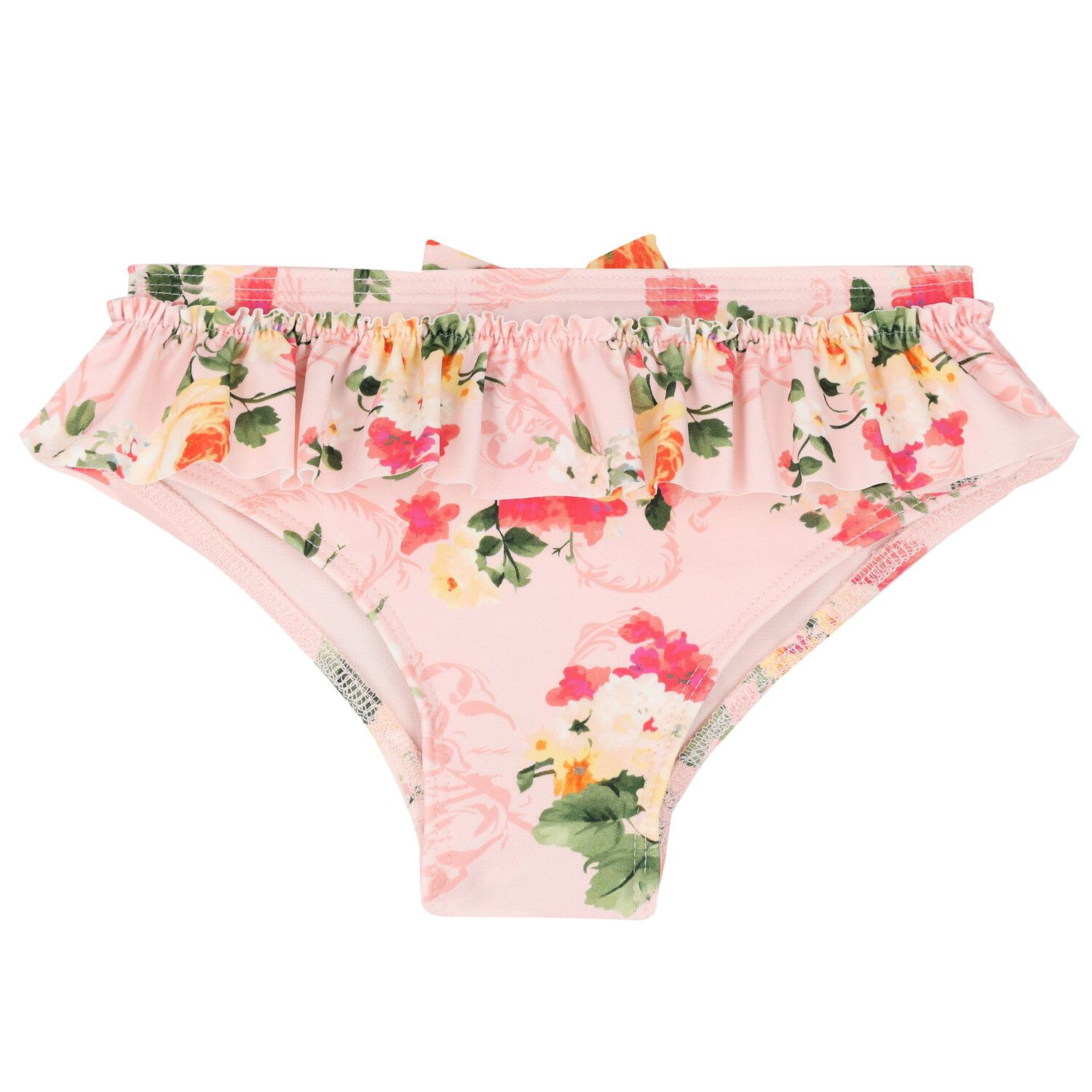 Girls Pink Floral Bikini, 1, hi-res image number null