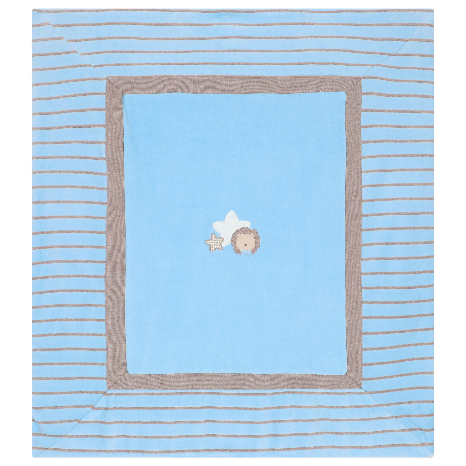 Baby Boys Blue Lion & Star Blanket, 2, hi-res