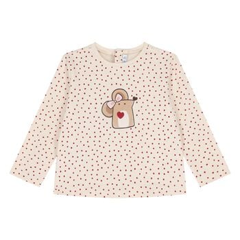 Younger Beige Mouse Long Sleeve Top