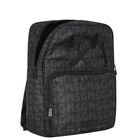 Girls Black Logo Backpack, 1, hi-res