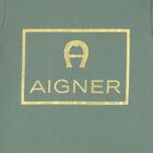 Boys White & Gold Logo T-Shirt, 3, hi-res