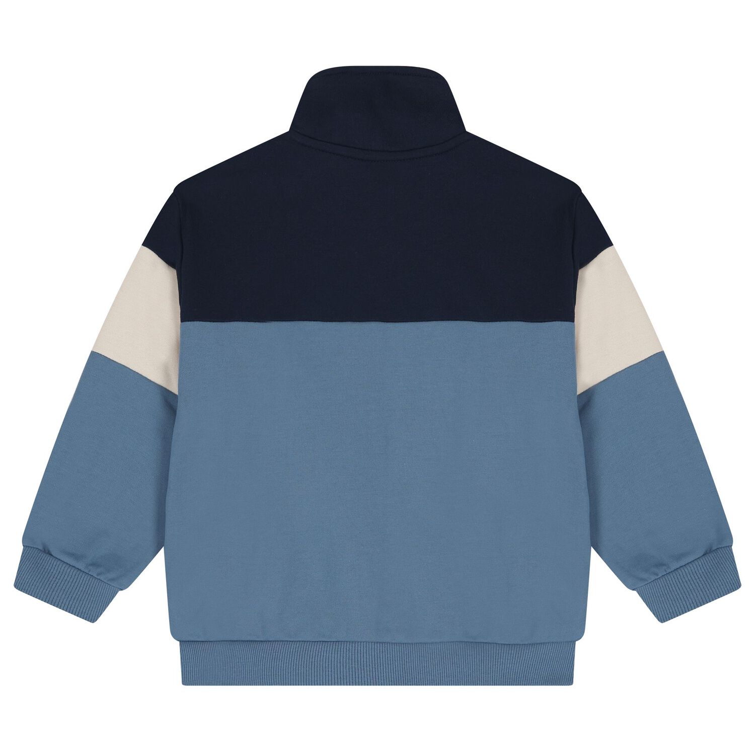 Boys Navy Blue & Blue Tracksuit, 2, hi-res