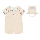 Baby Boys Ivory & Beige Romper Set, 1, hi-res
