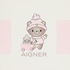 Baby Girls Pink & White Logo Blanket, 3, hi-res