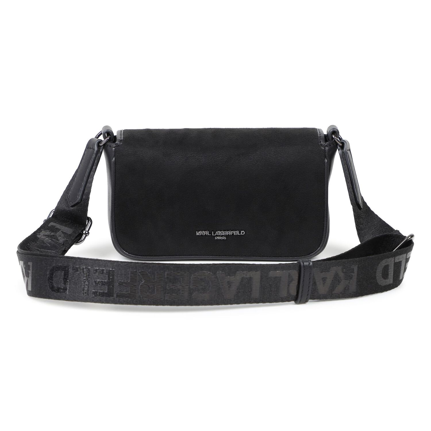 Girls Black Logo Handbag ( 17cm ), 1, hi-res