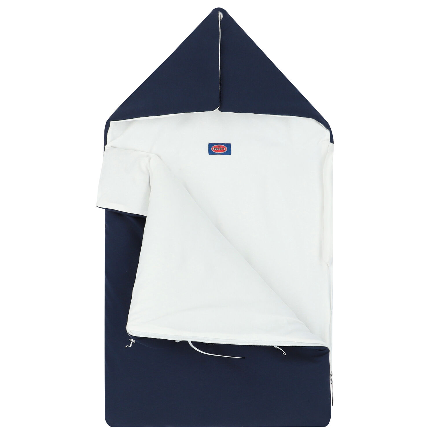 Baby Boys Navy & White Logo Nest, 1, hi-res