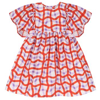 Girls Red & Purple Dress