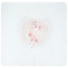 Baby Girls White & Pink Swan Blanket, 1, hi-res