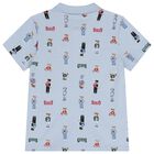 Boys Blue Teddy Bear Logo Polo Shirt, 2, hi-res