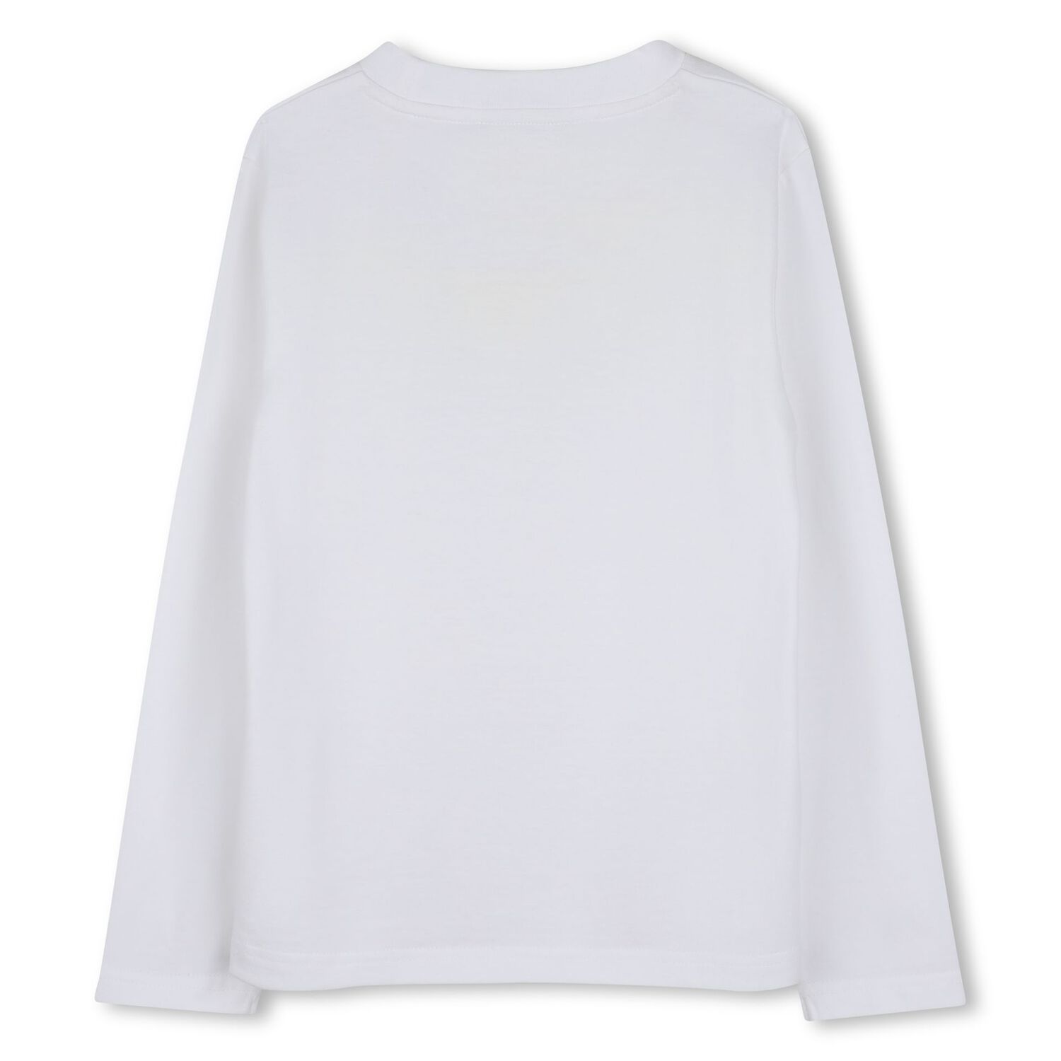 Boys Mini Me White Logo Long Sleeve Top, 1, hi-res