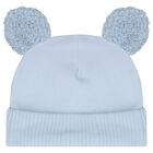 Baby Boys Blue & White Teddy Bear Gift Set, 3, hi-res