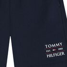 Boys Navy Blue Logo Shorts, 2, hi-res
