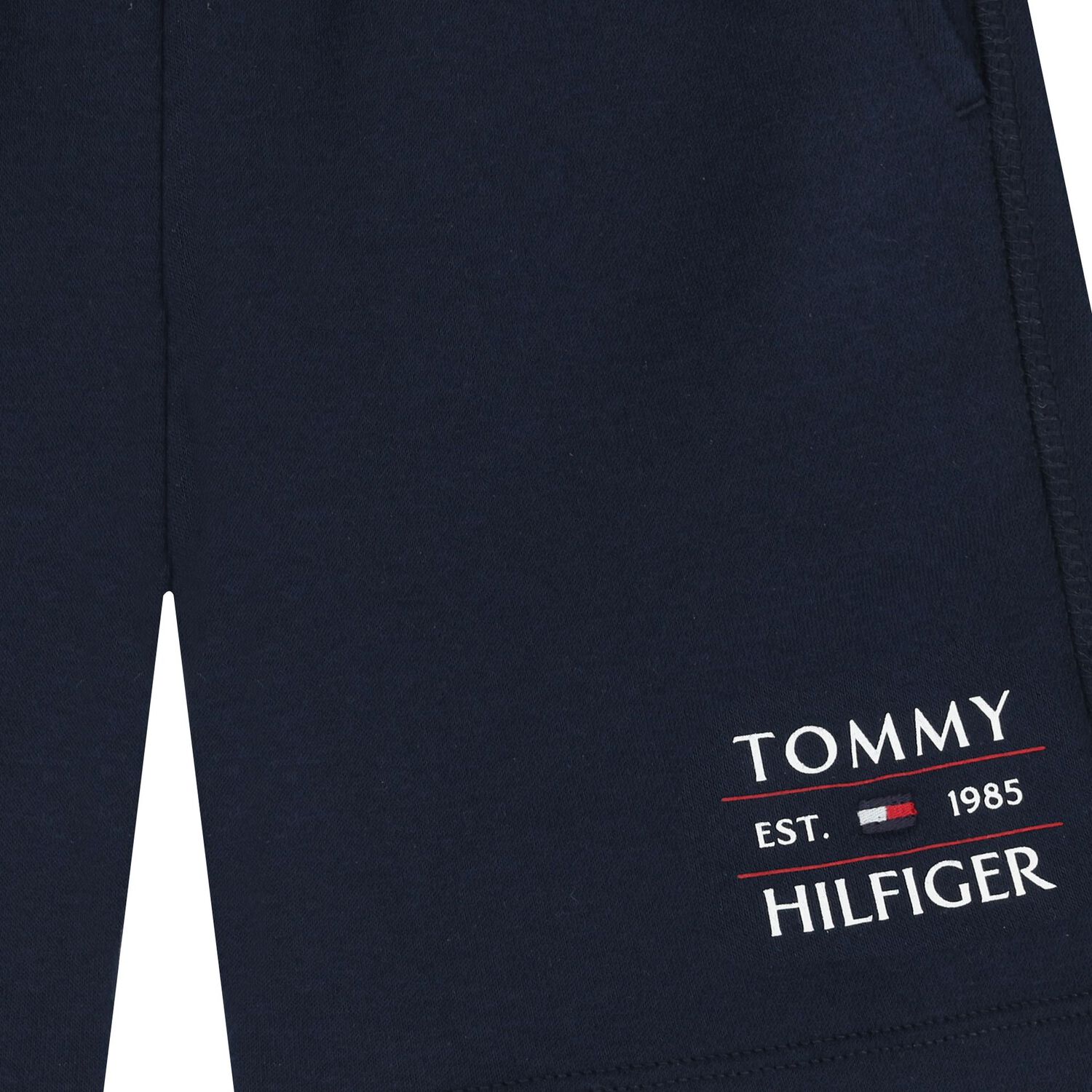 Boys Navy Blue Logo Shorts, 2, hi-res