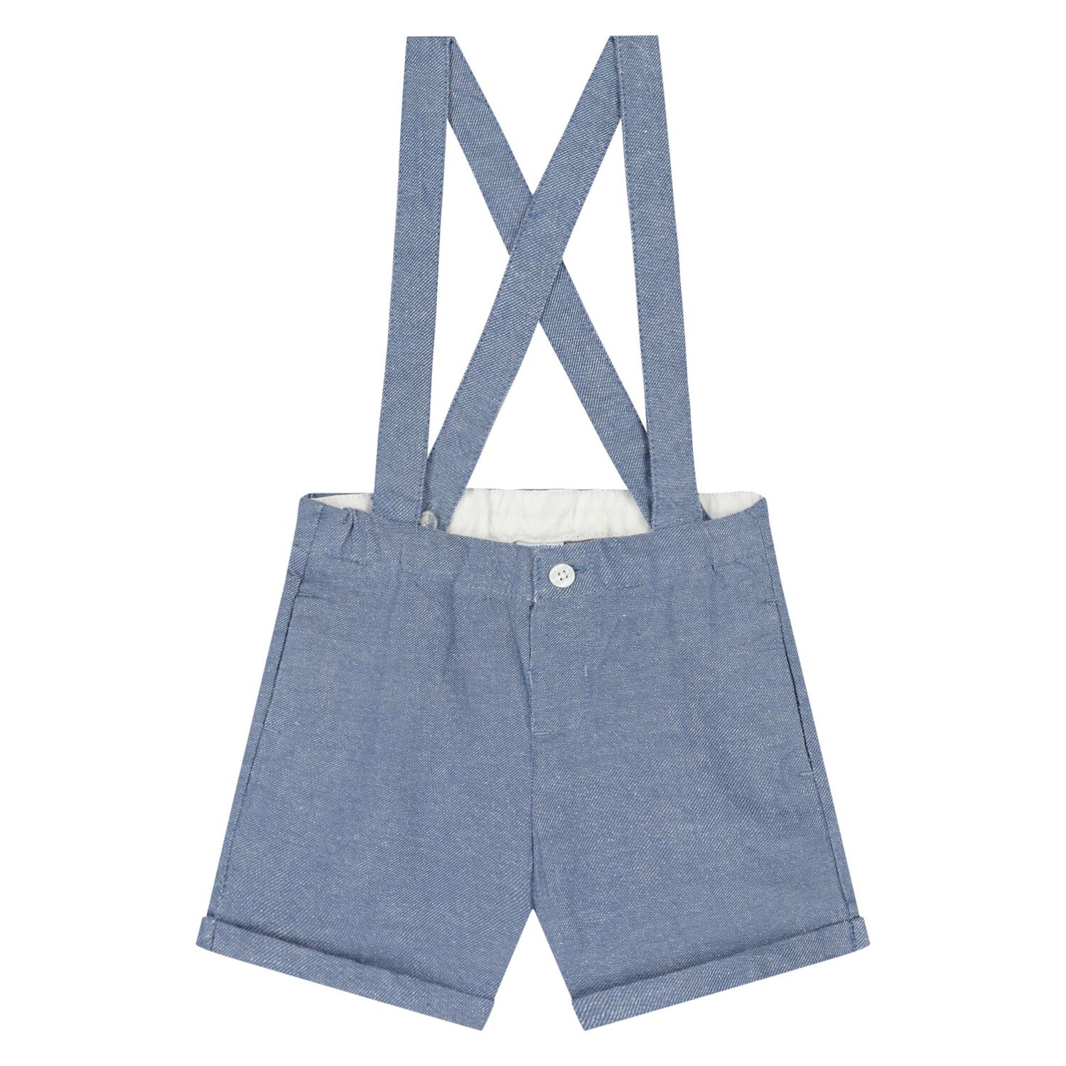 Younger Boys White & Blue Shorts Set, 2, hi-res image number null