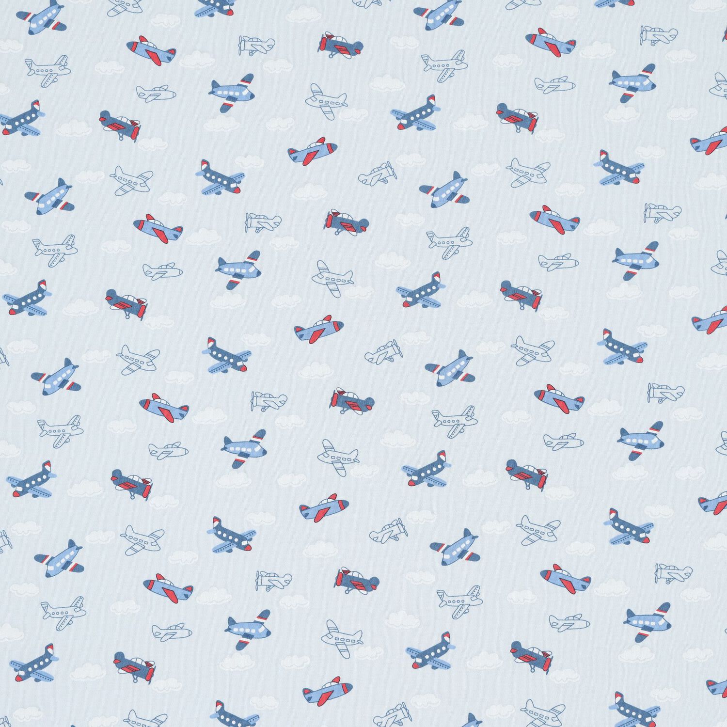 Baby Boys Blue Sky-High Planes Blanket, 1, hi-res