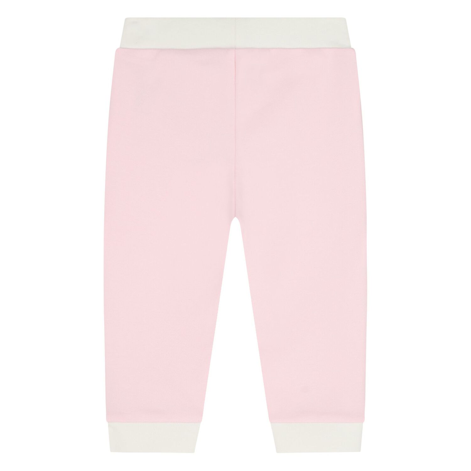 Younger Girls White & Pink Tracksuit Set (3 Piece), 1, hi-res