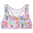 Girls Purple Floral Bikini, 1, hi-res