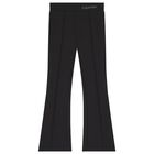 Girls Black Logo Leggings, 1, hi-res