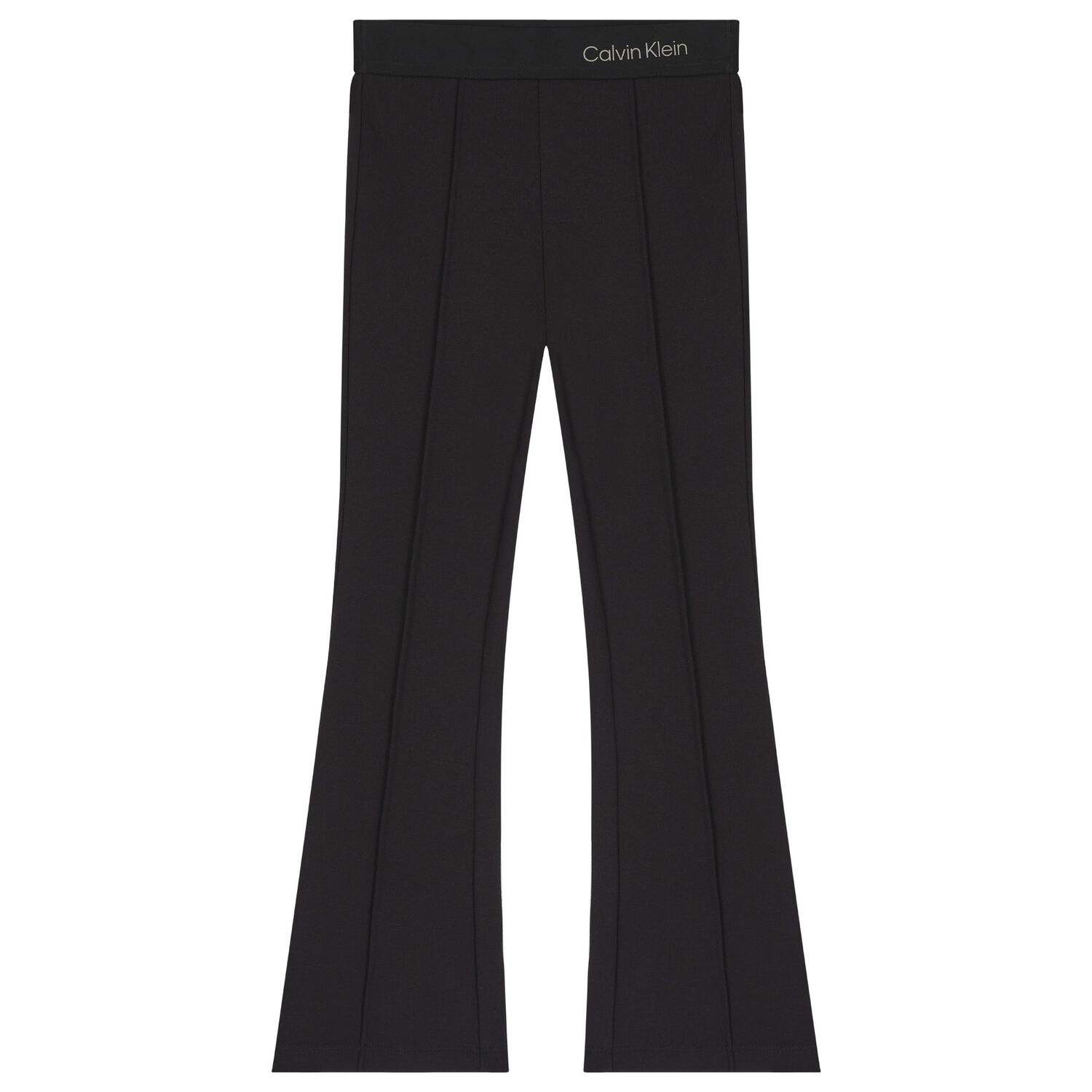 Girls Black Logo Leggings, 1, hi-res