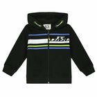 Younger Boys Logo Hooded Top, 1, hi-res