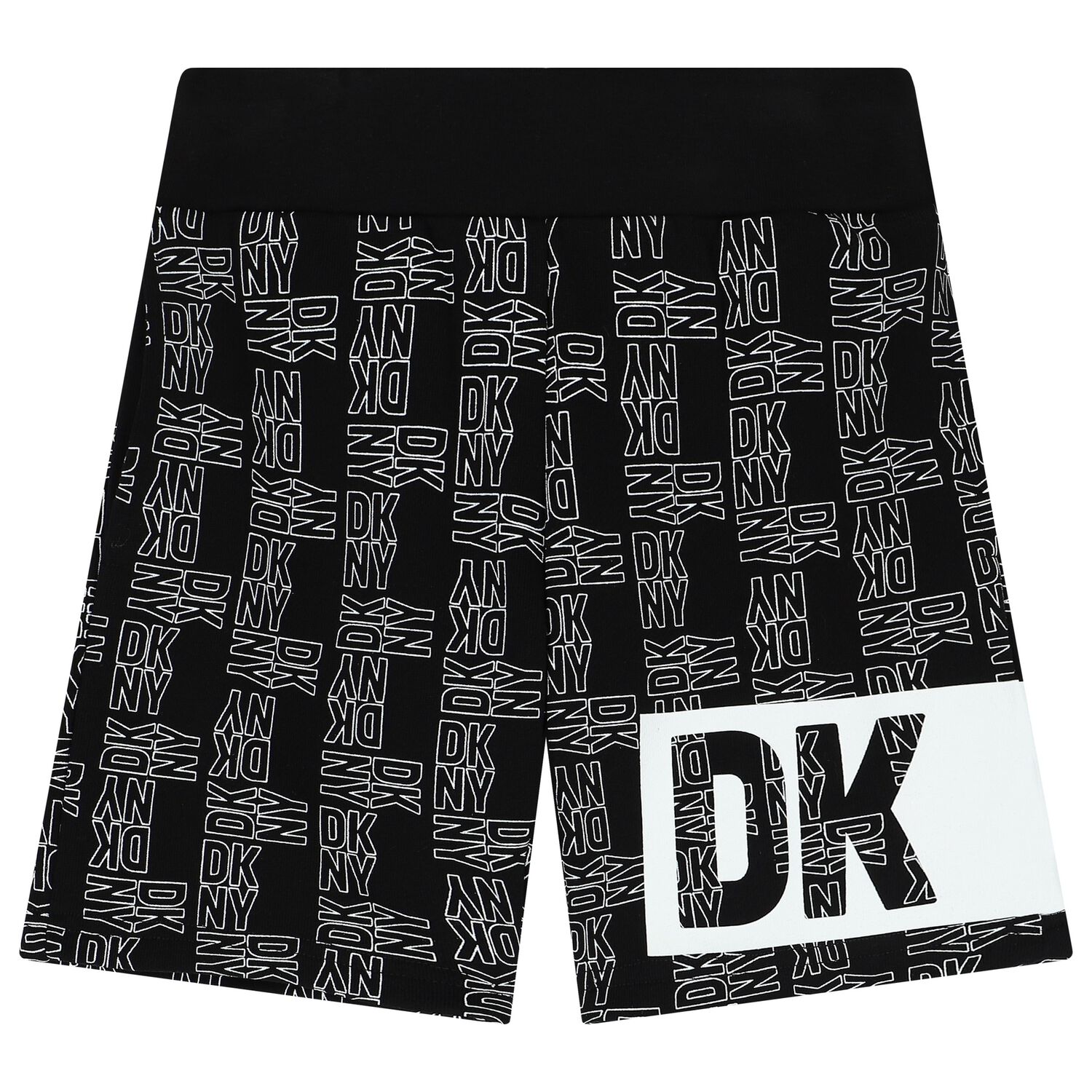Black Logo Shorts, 1, hi-res